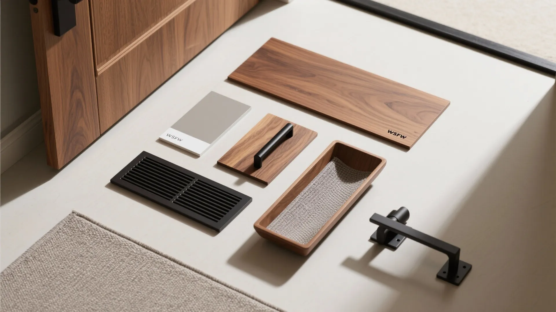 Smart Entryway: Bench, Tall Mirror, and Concealed Shoe Cabinet