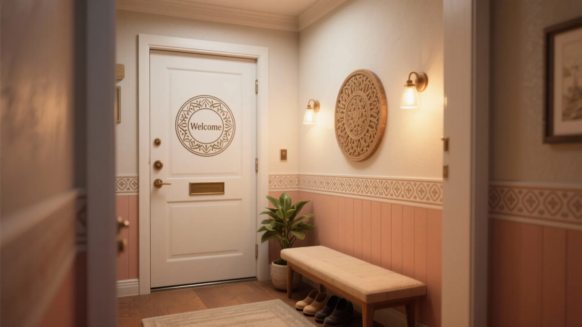 5. Entryway Welcome Pattern