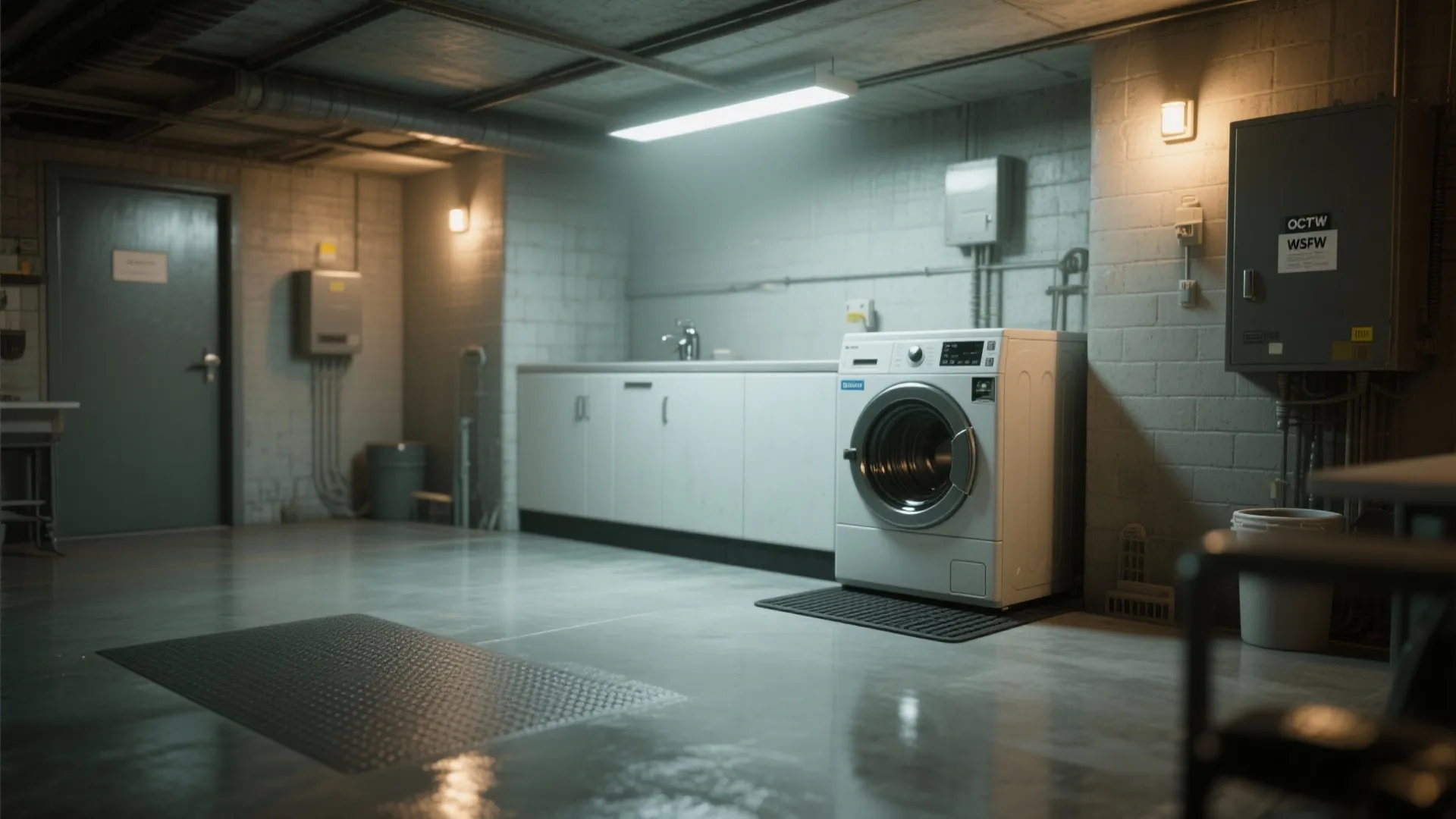 3. Epoxy or polished concrete — seamless and industrial-cool