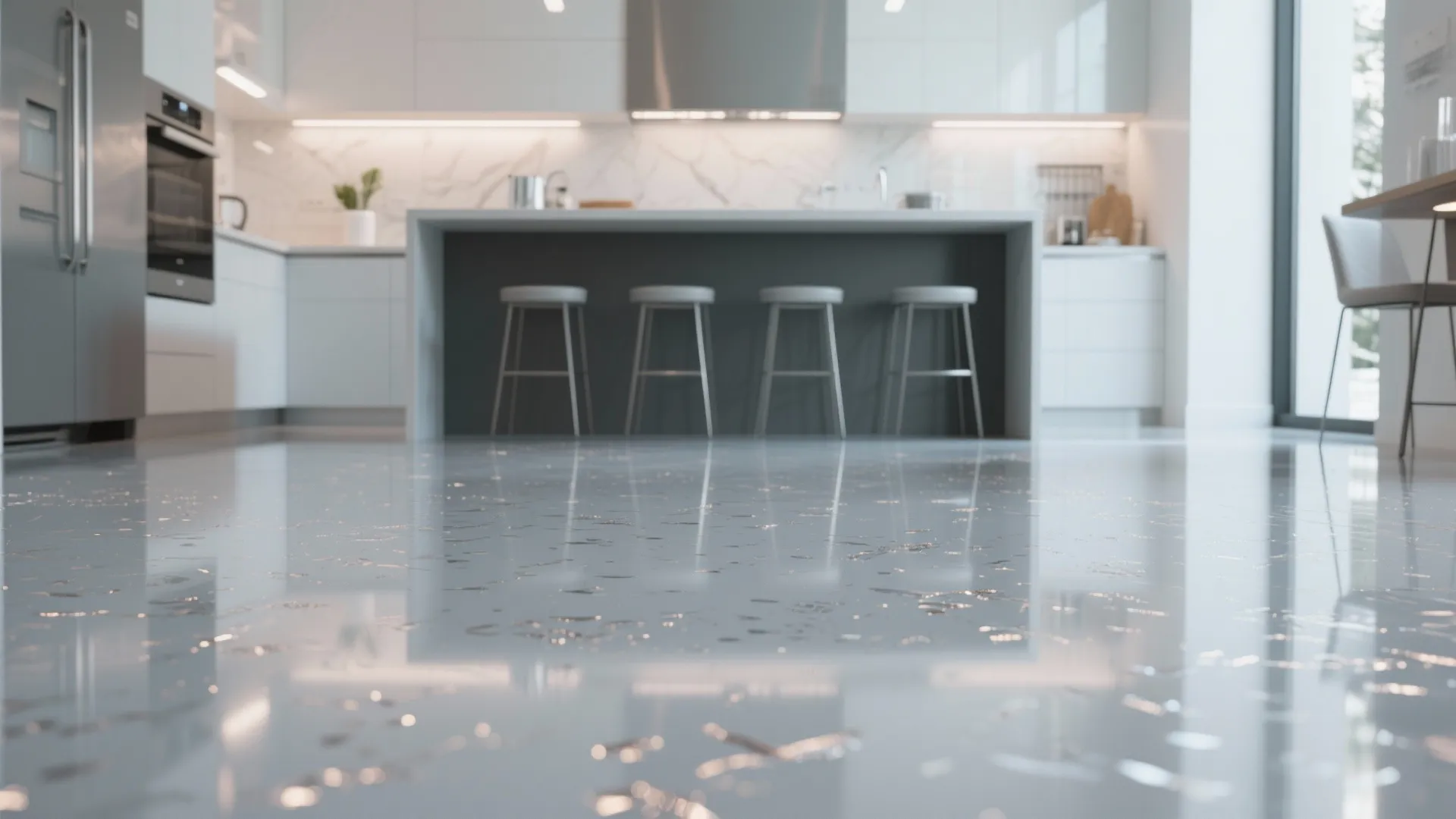 9. Polished Epoxy Coating