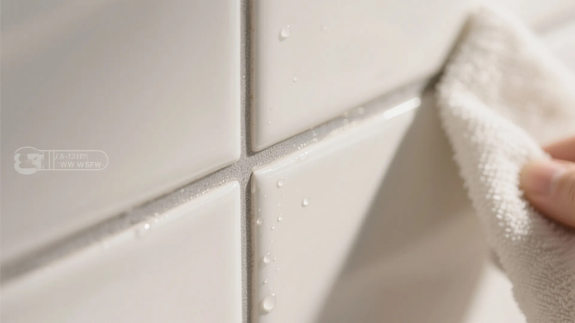 Epoxy grout and eased edges for easy wipe-downs