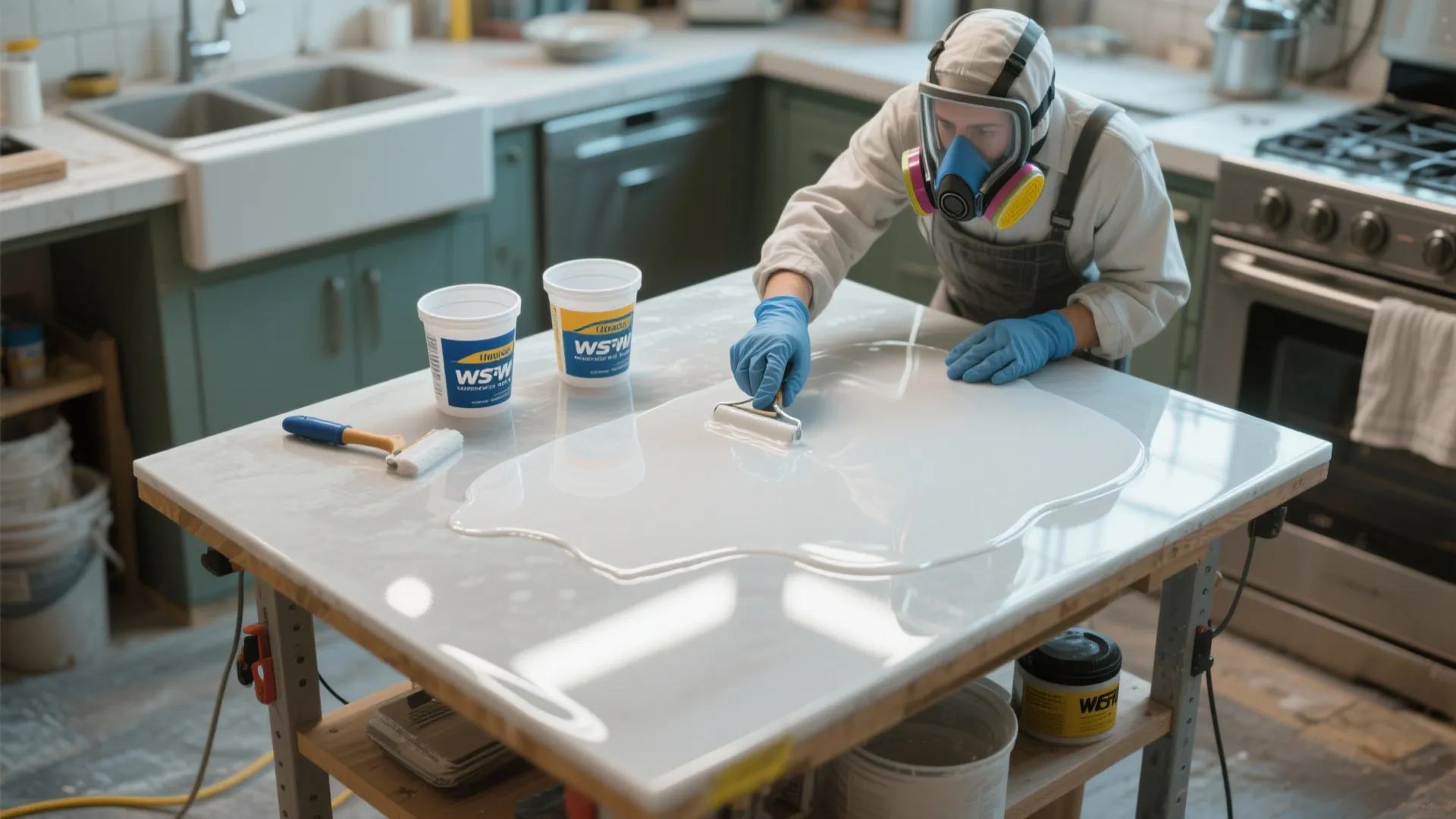 3. Durable two-part paint for heavy use