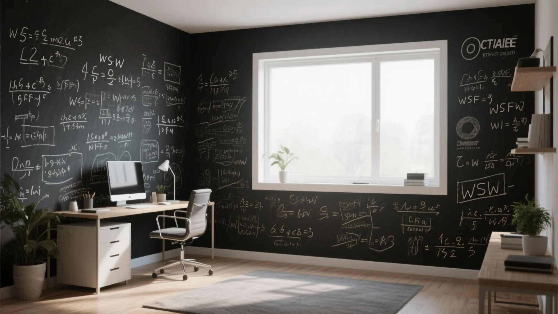 6. Equation Chalkboard Wall