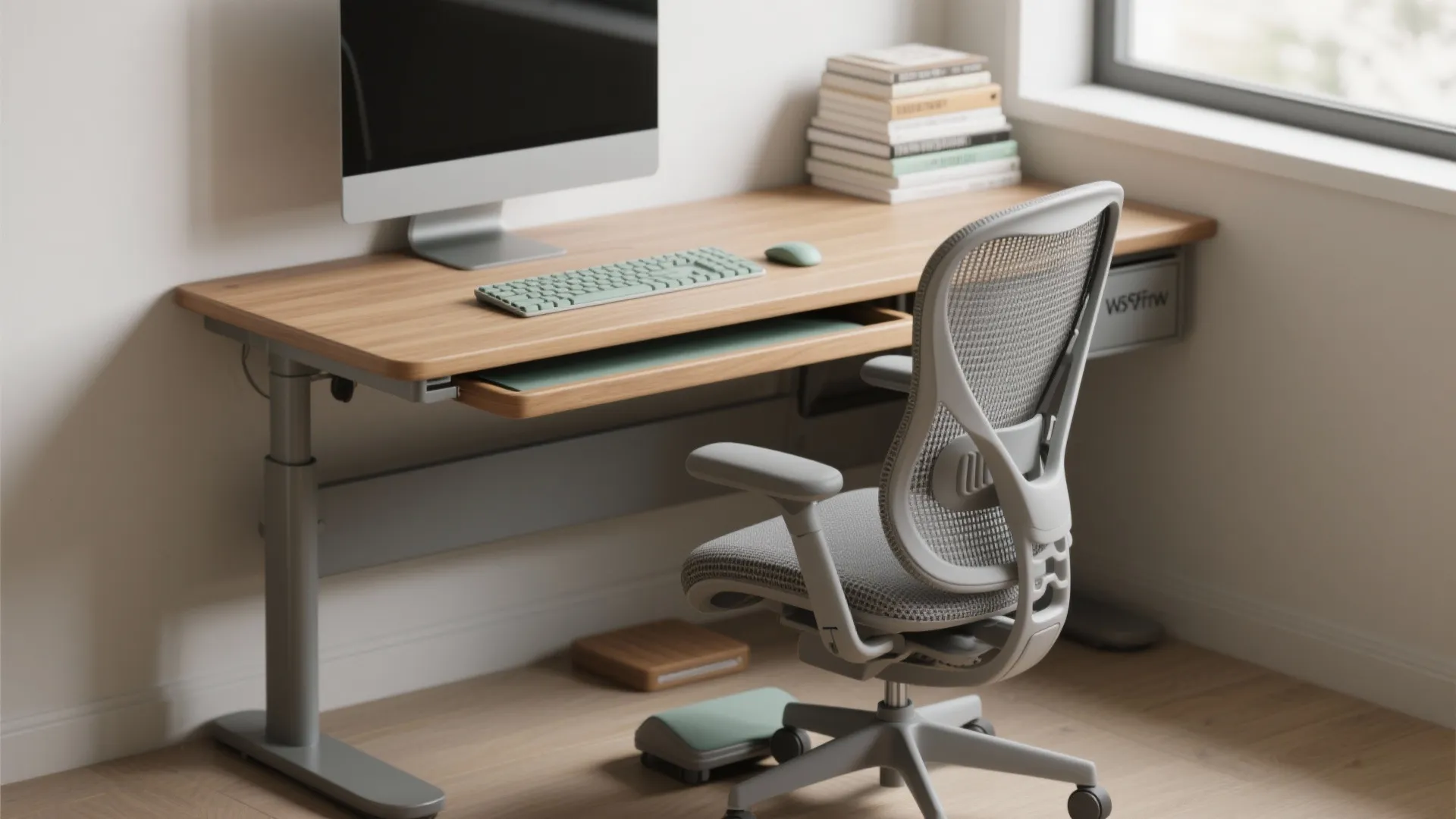Ergonomic foundation: chair, desk, and screen heights