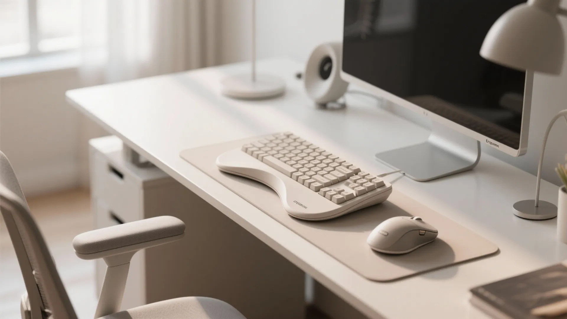 2. Ergonomic Mouse and Keyboard Set