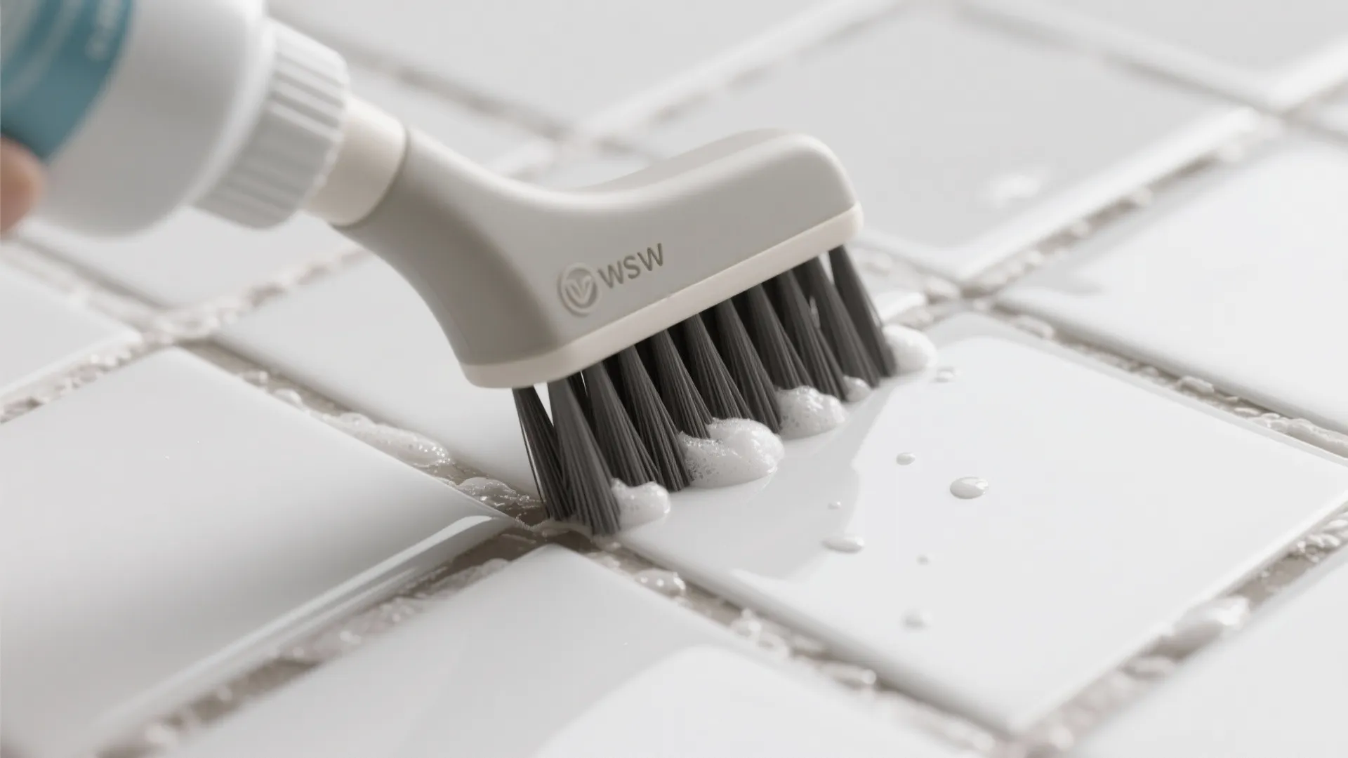 Ergonomic Grout Brush for Narrow Joints