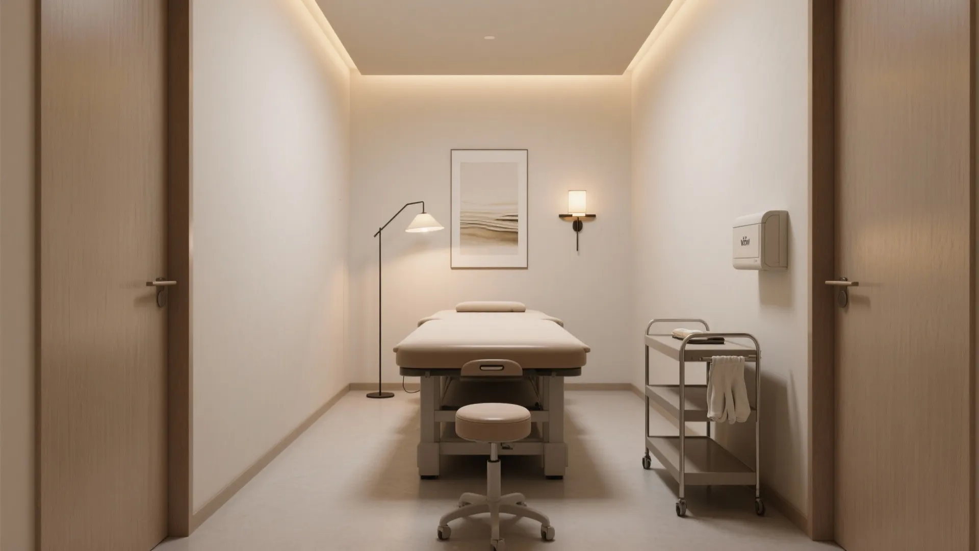 Table placement and therapist ergonomics in tight rooms