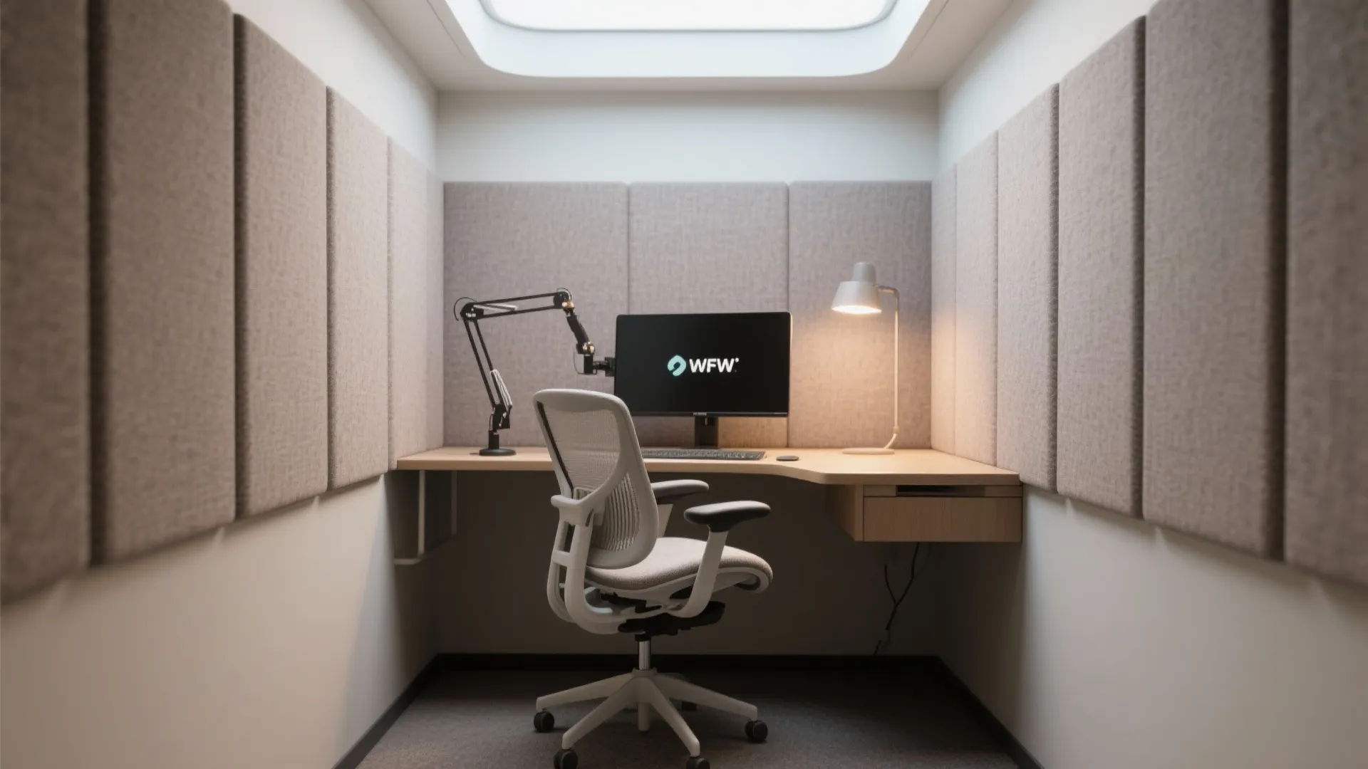 5. Ergonomic Pod with Acoustic Panels