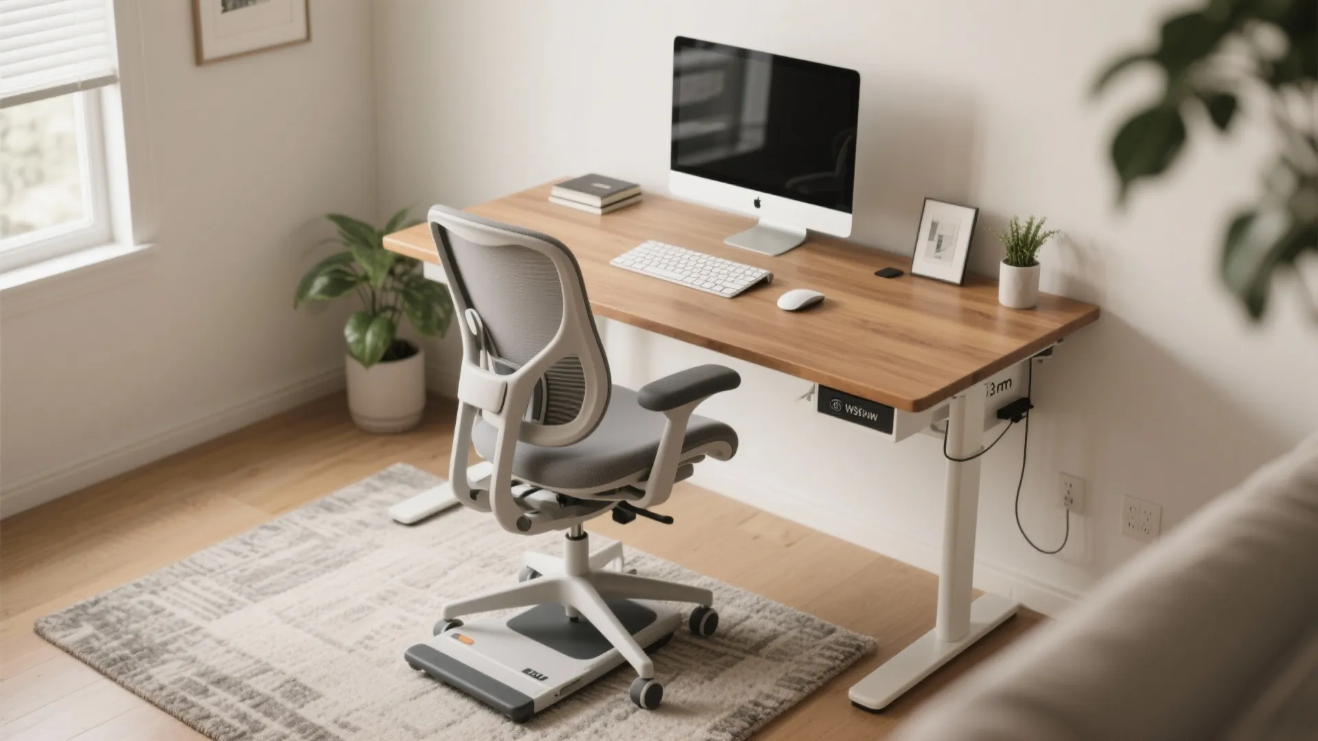 Ergonomics first: chair, desk height, and monitor
