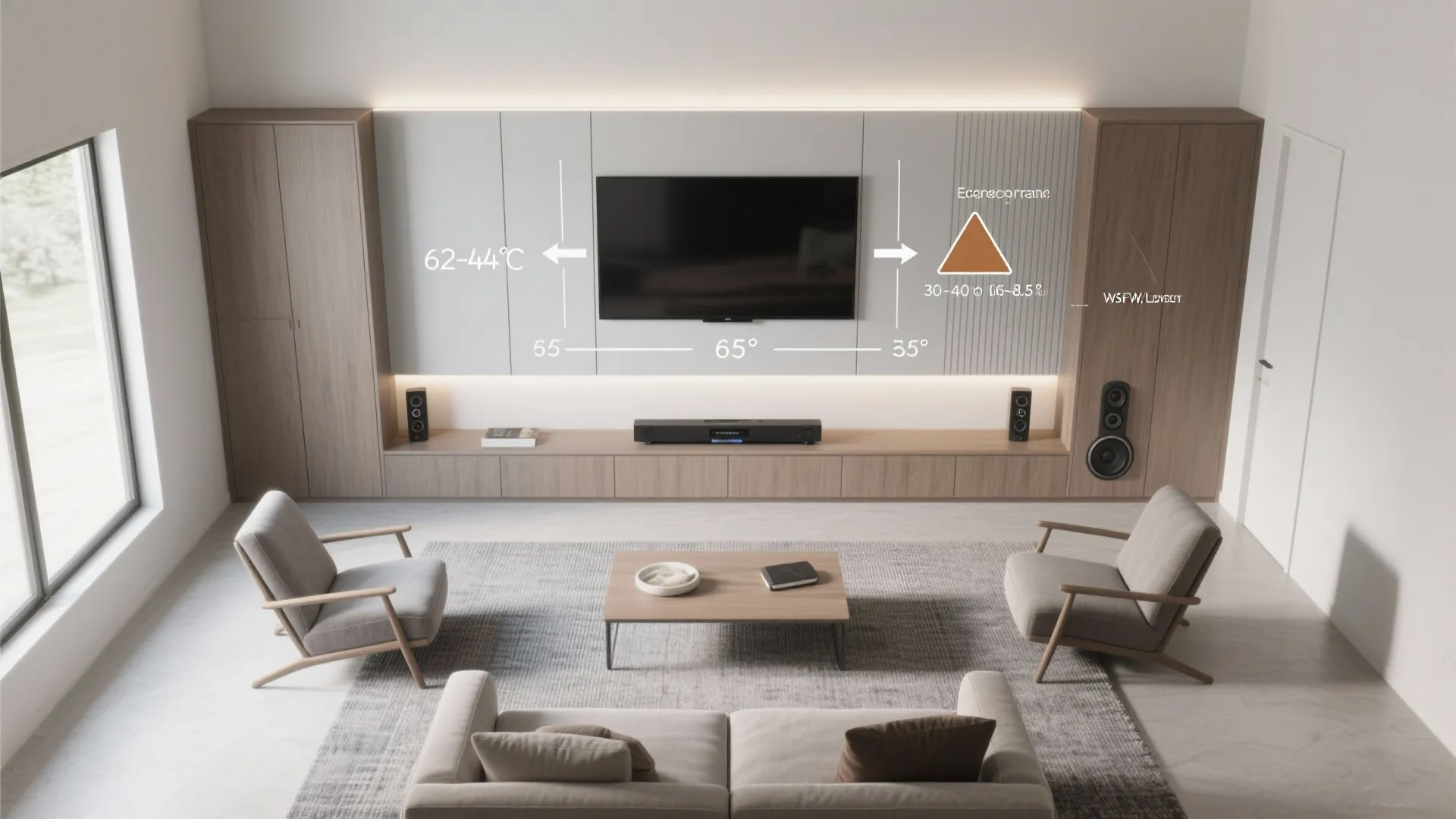 Ergonomic Siting, Viewing Distance, and Sound—The Invisible Design