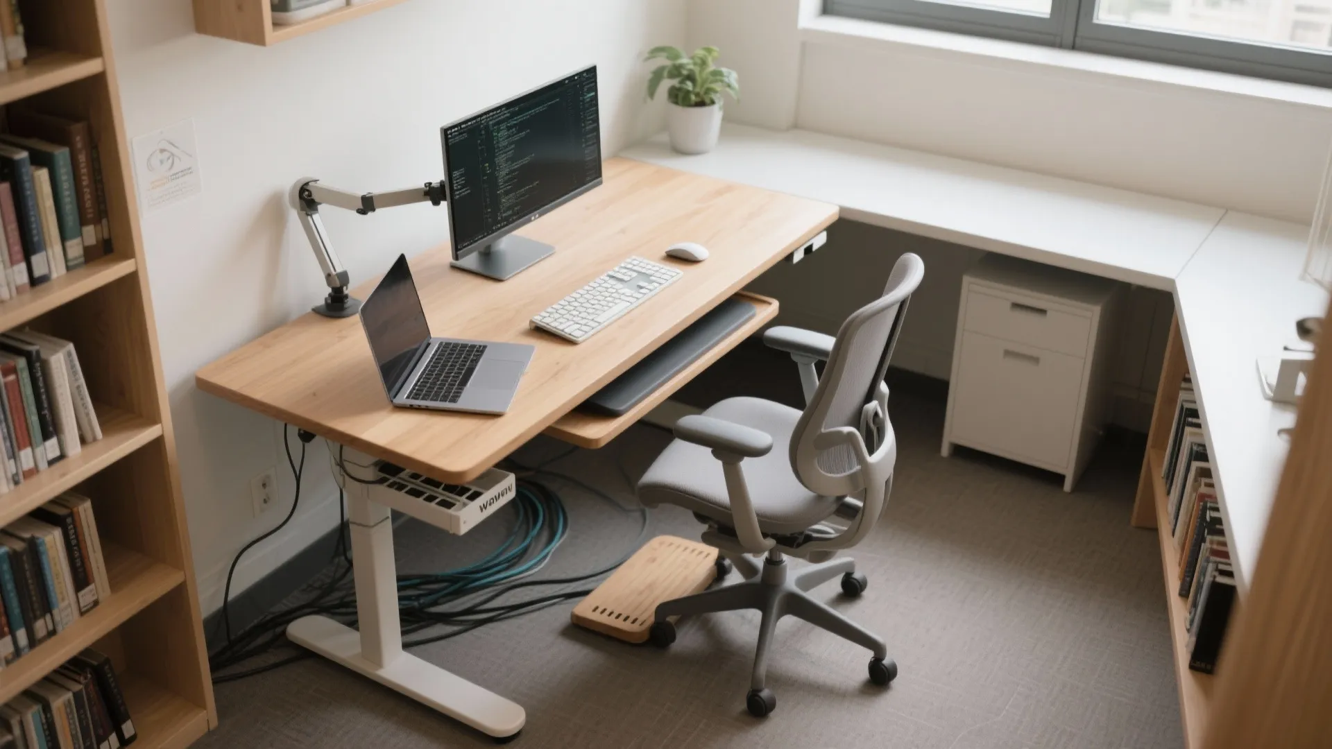 Ergonomic workstation that respects your spine