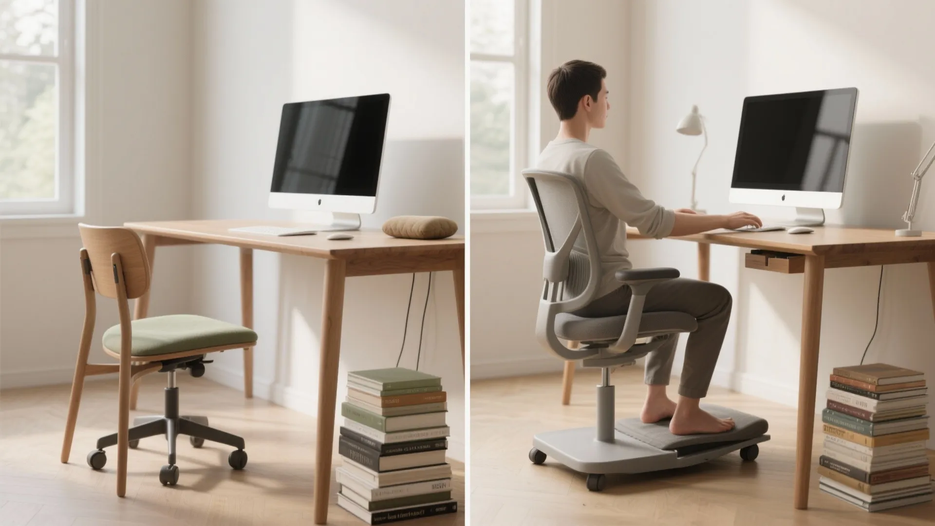 Idea 4: A Chair-and-Desk Setup You Can Live With