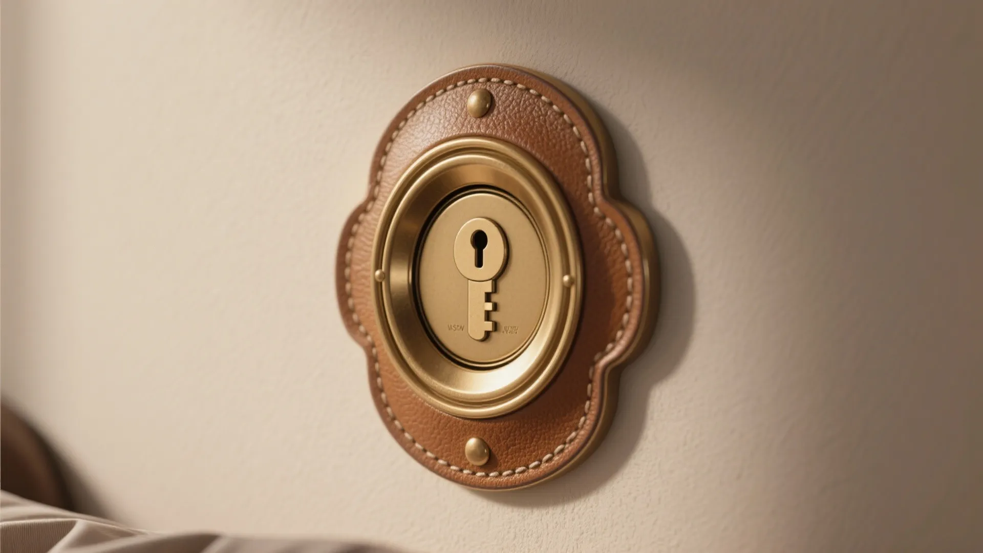 3. Decorative escutcheon around the switch