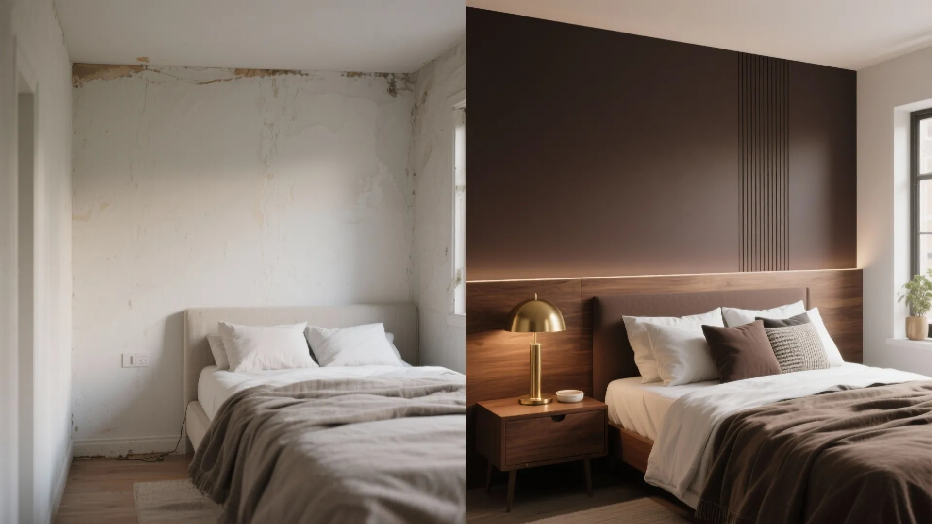 3. Deep espresso as an accent wall