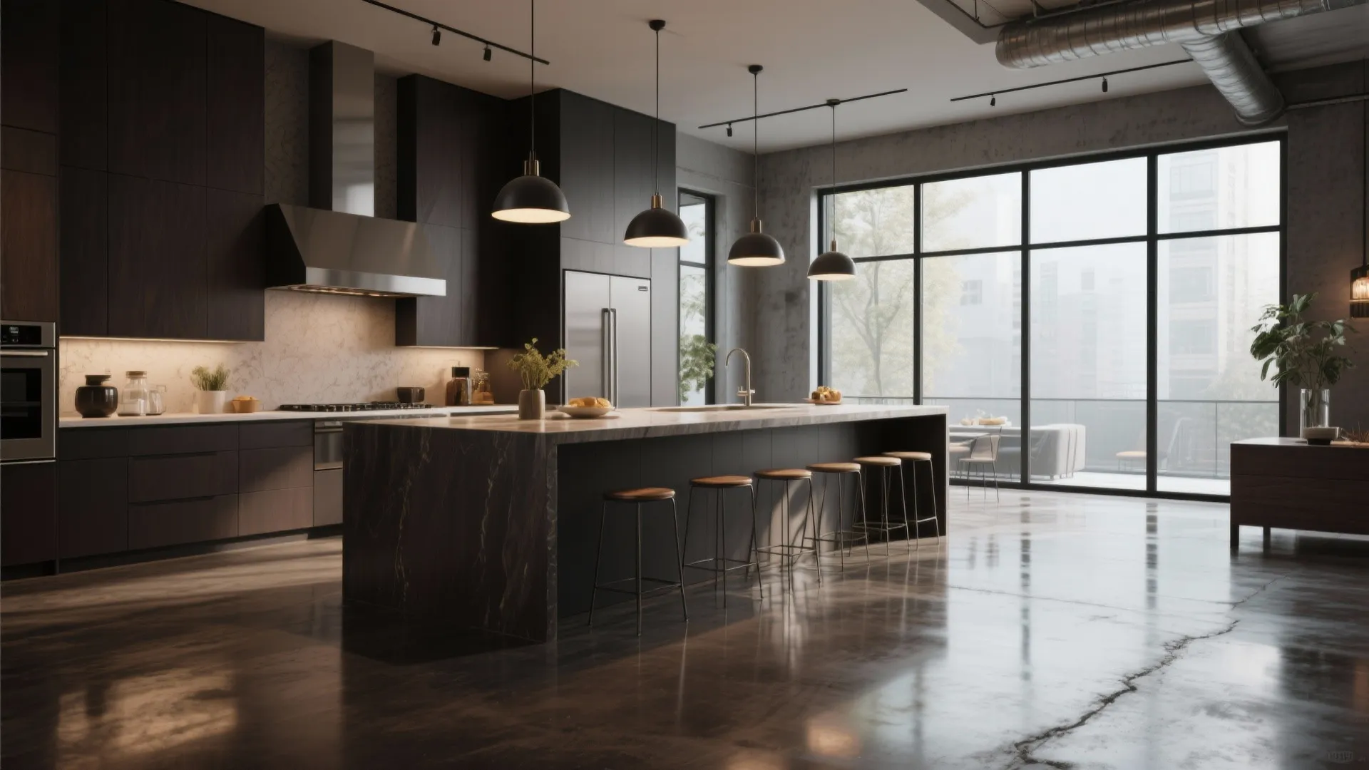 4. Polished Concrete in Espresso