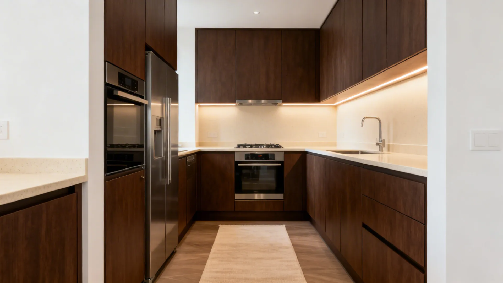 Espresso Brown with Soft-White Walls