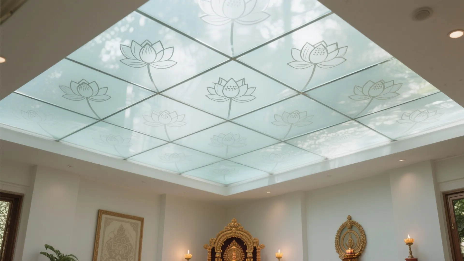 Glass Panels with Etched Patterns