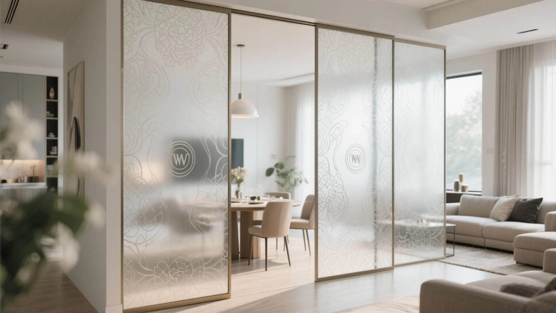 Etched Glass Panels