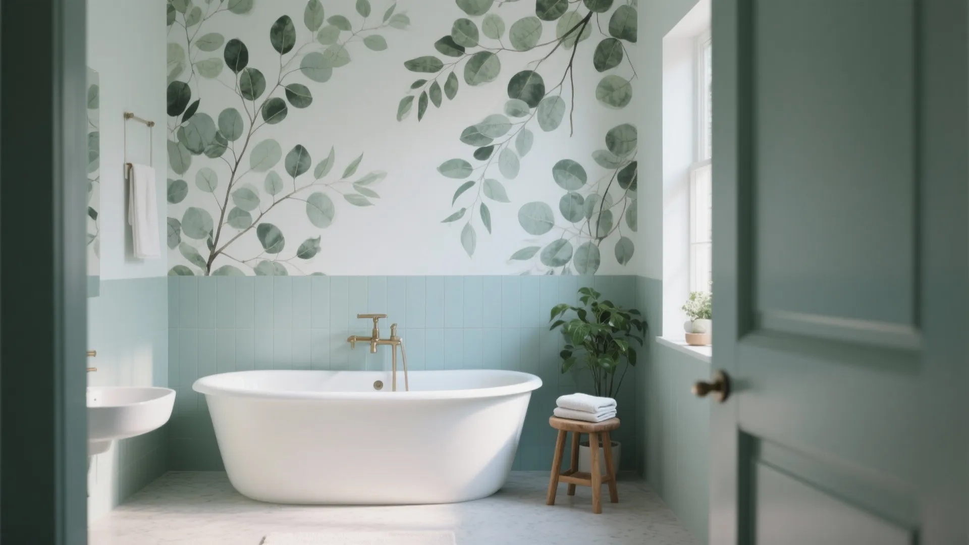 Botanical Mural Calm