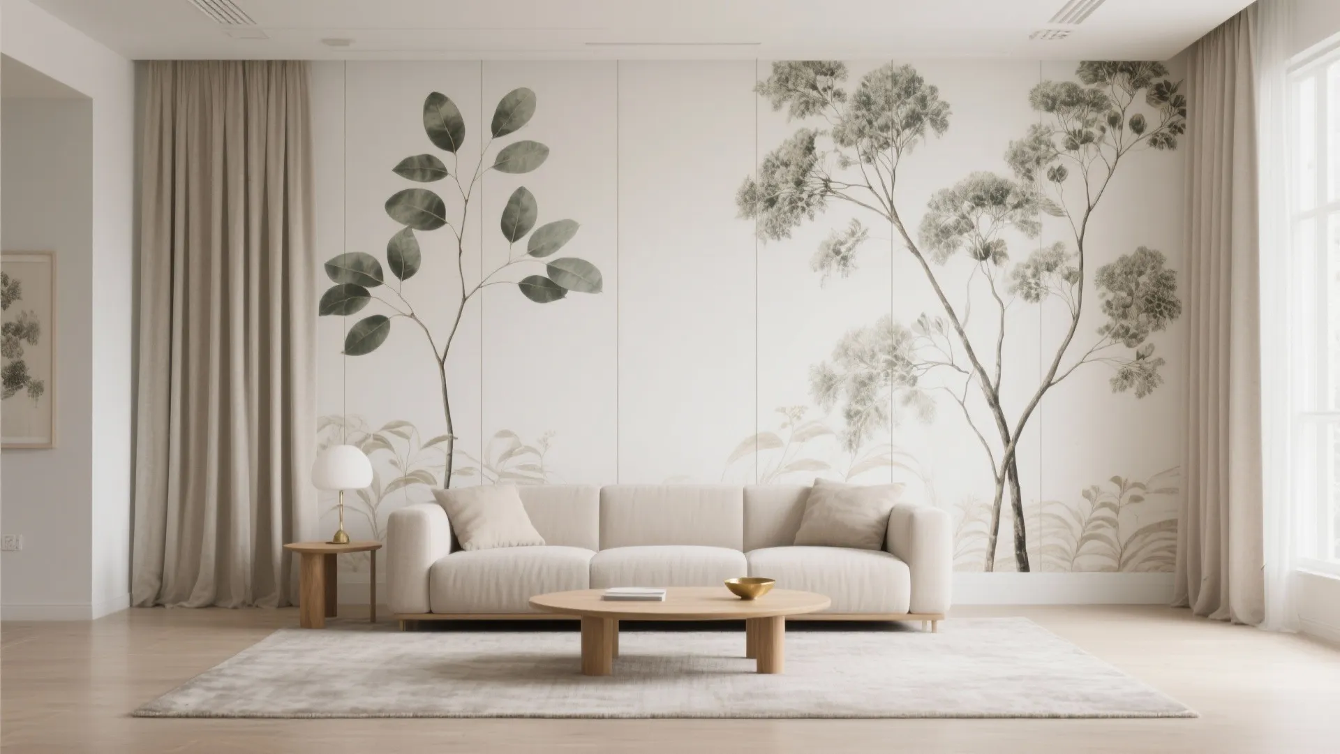 3) Large-Scale Botanicals That Stretch the Room