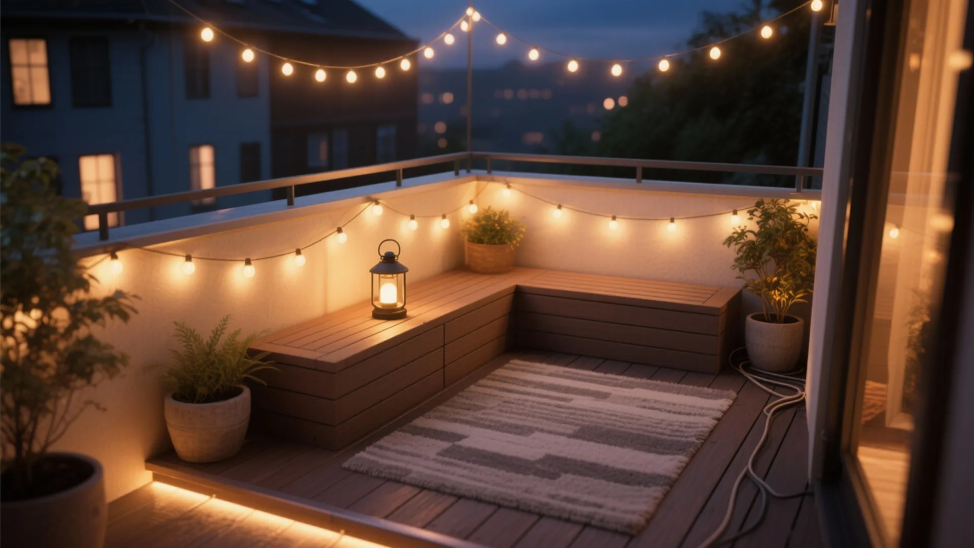 Lighting layers and weather-hardy finishes that invite evening use