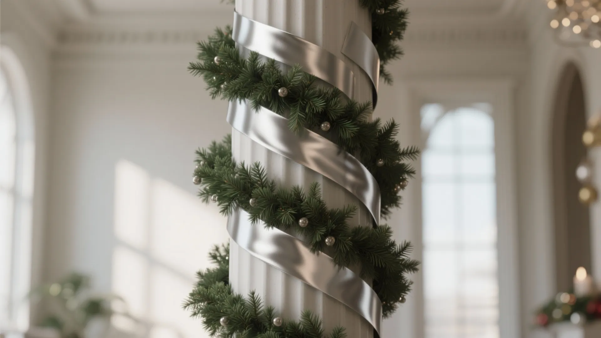 Tip 9: Evergreen Spiral Mixed with Ribbons