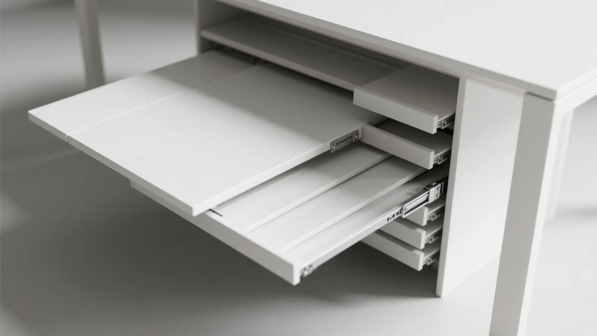 5. Stackable/Expandable White Table