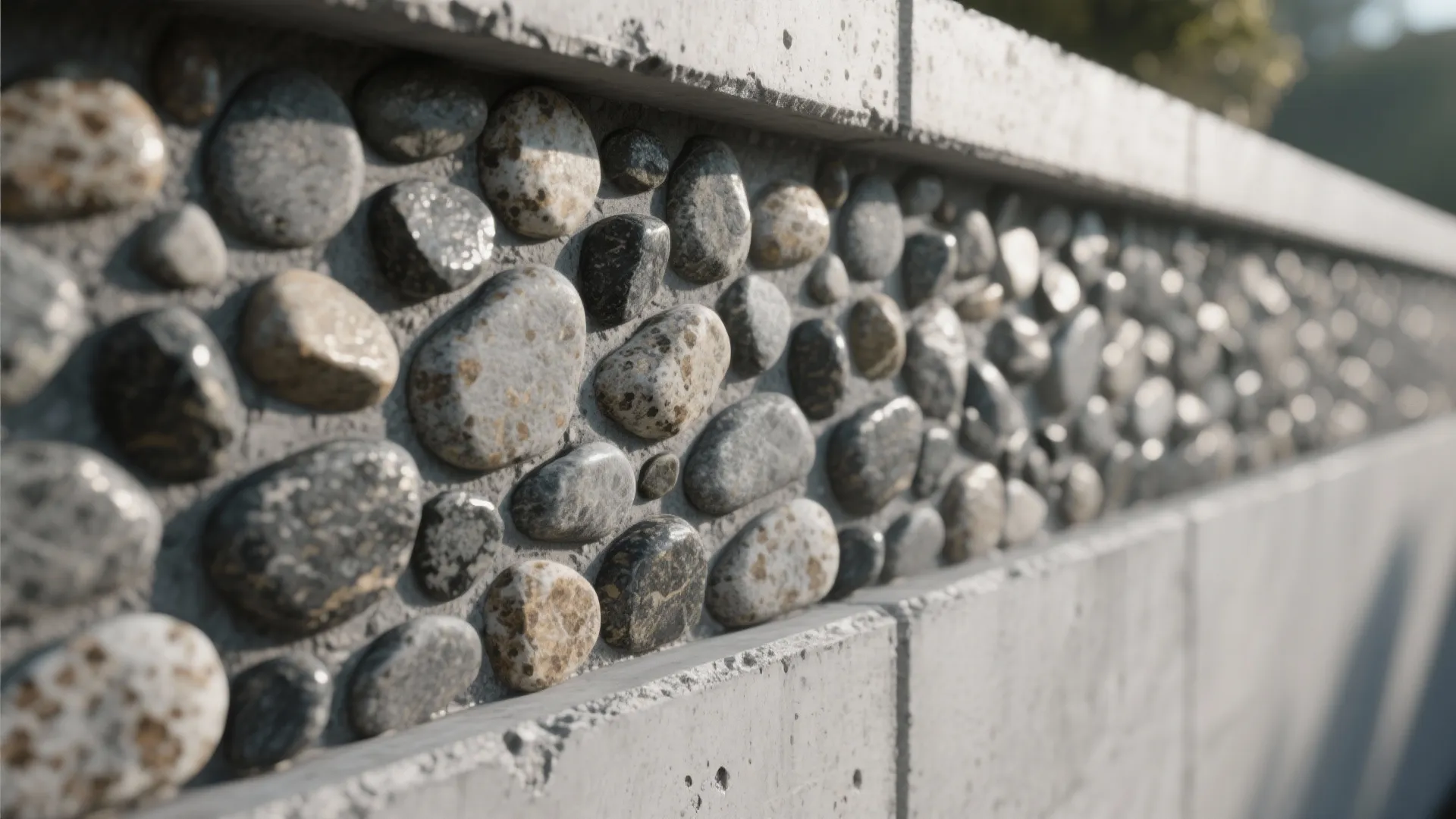 Minimalist Exposed Aggregate Concrete