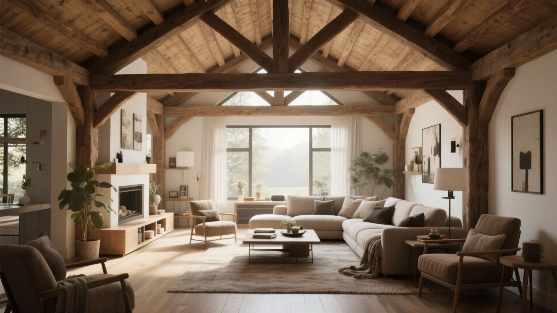 5. Exposed Beams for Architectural Character