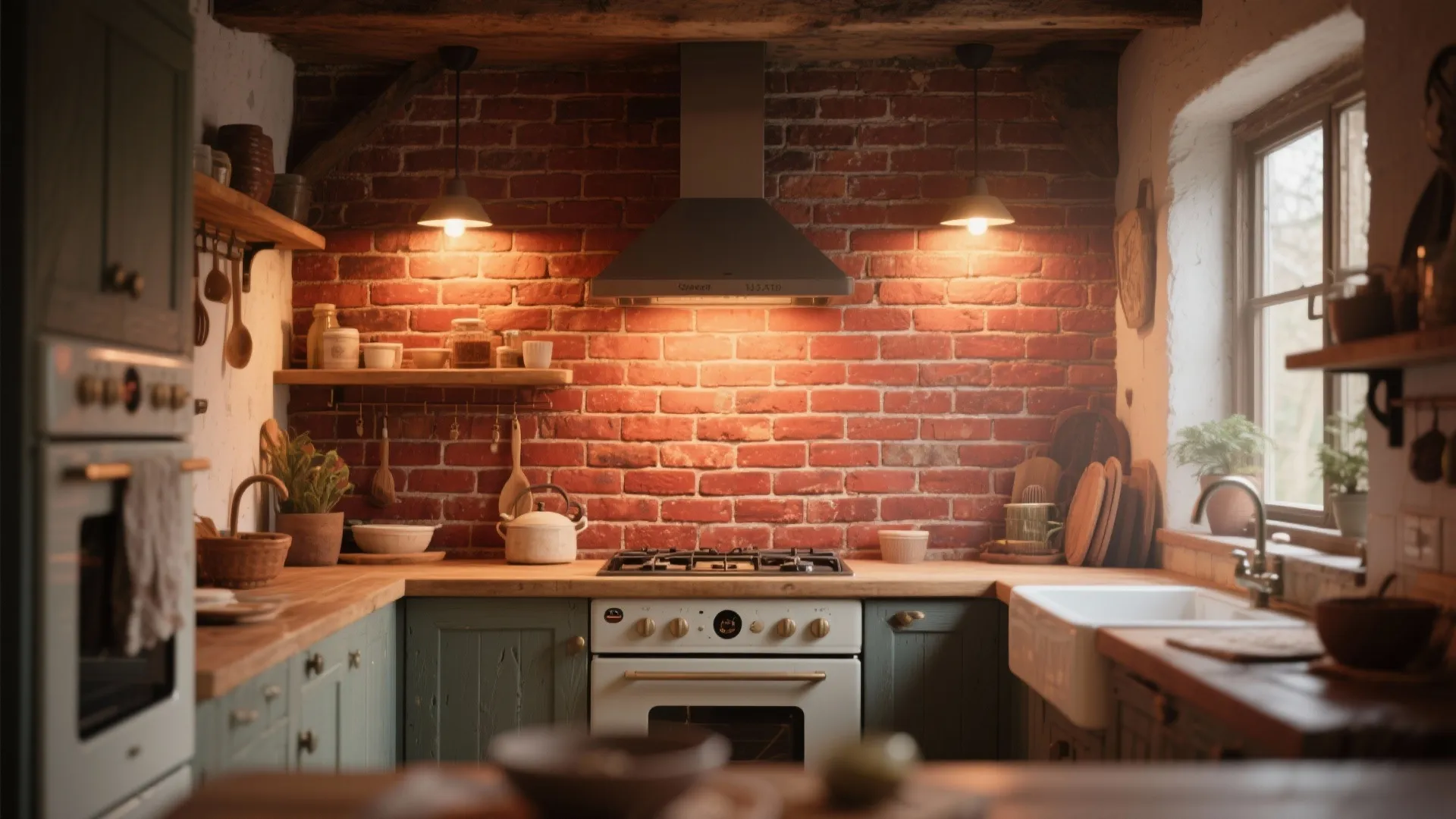 6. Exposed Brick (Real or Faux)