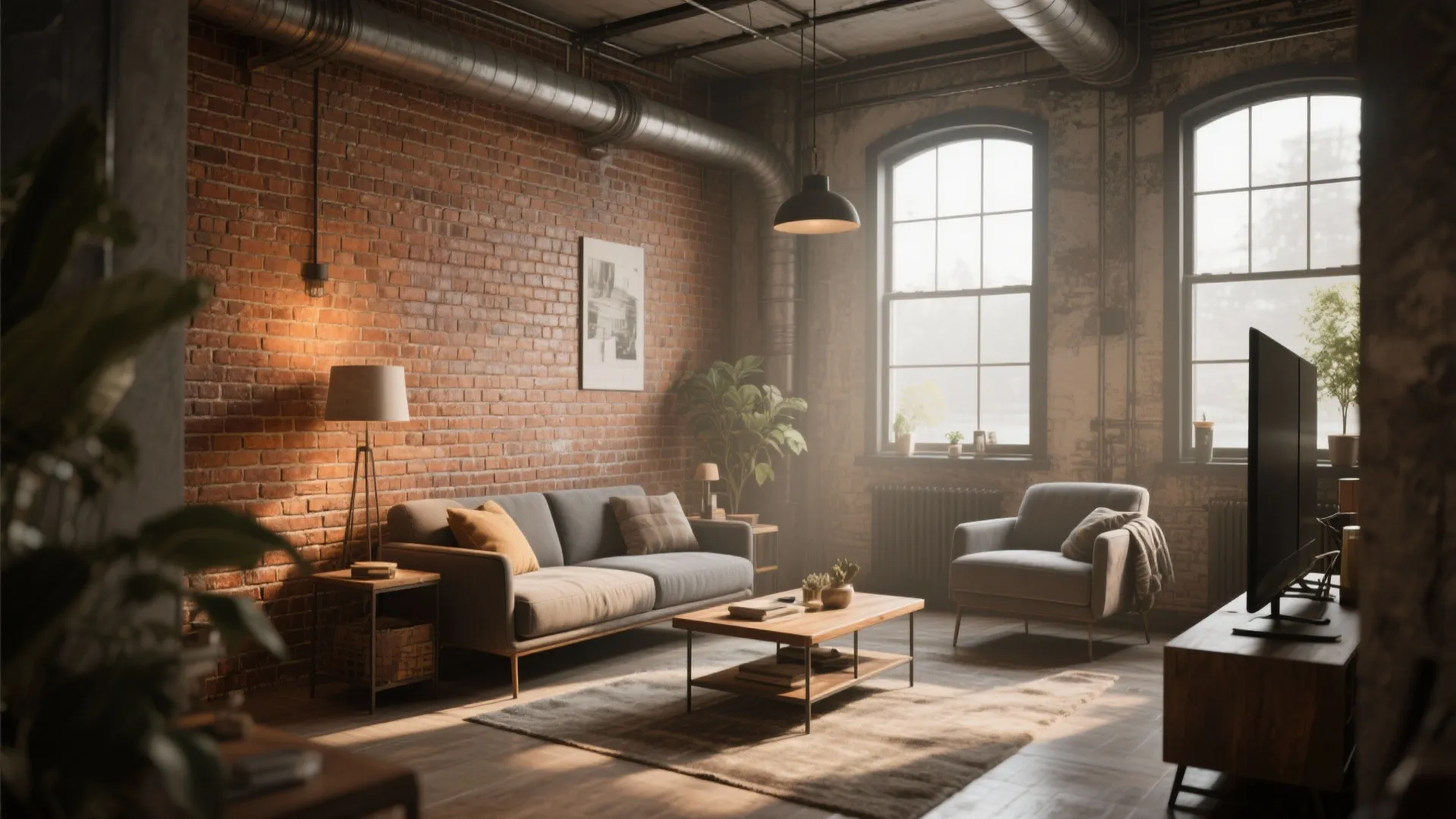Exposed Brick Warmth