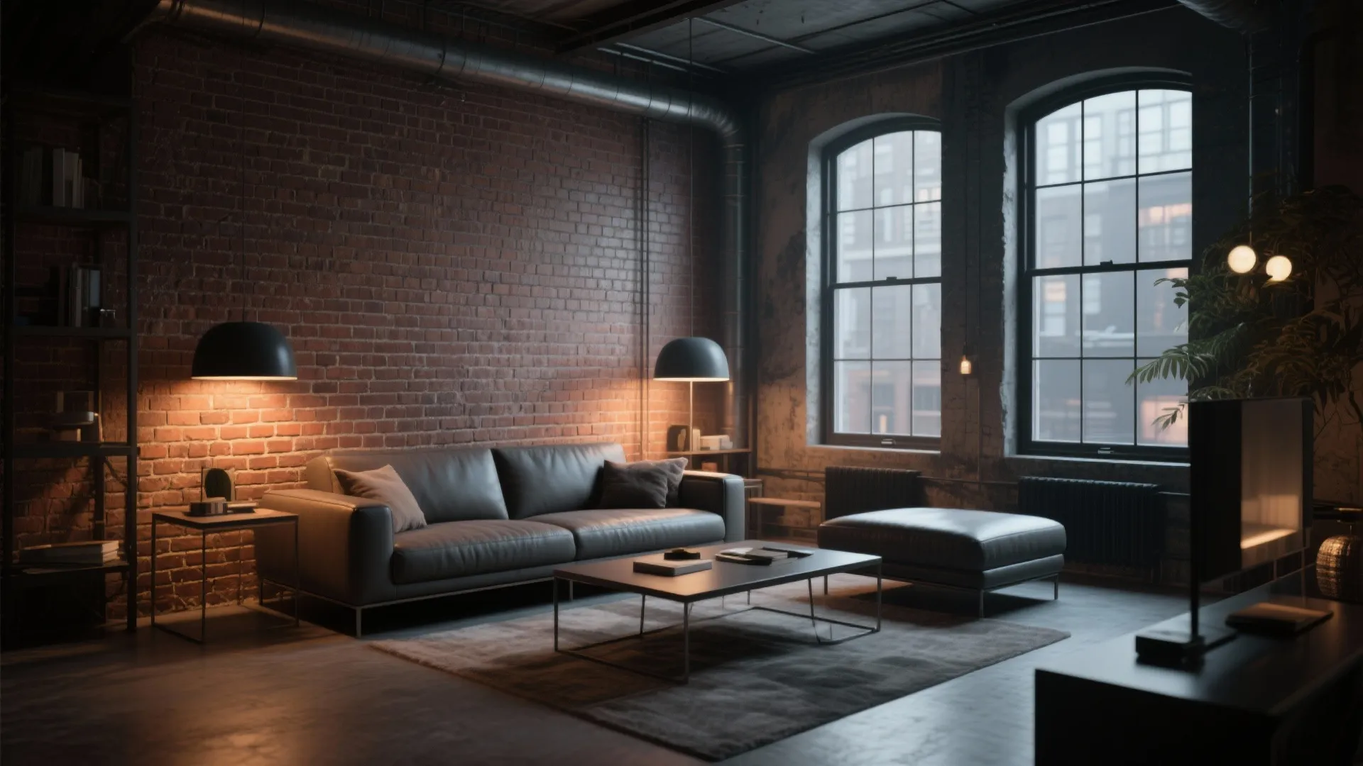 5. Exposed Brick Finish