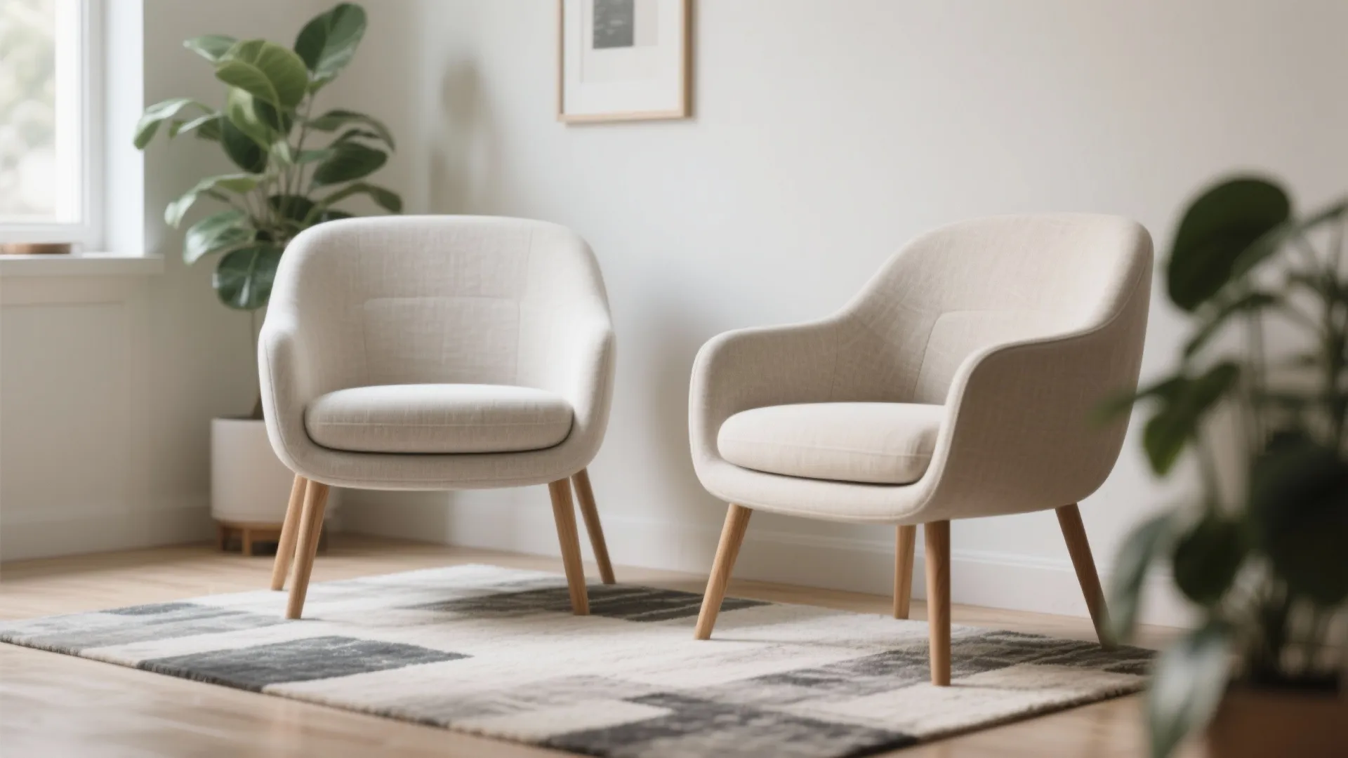 6. Armchairs with Exposed Legs