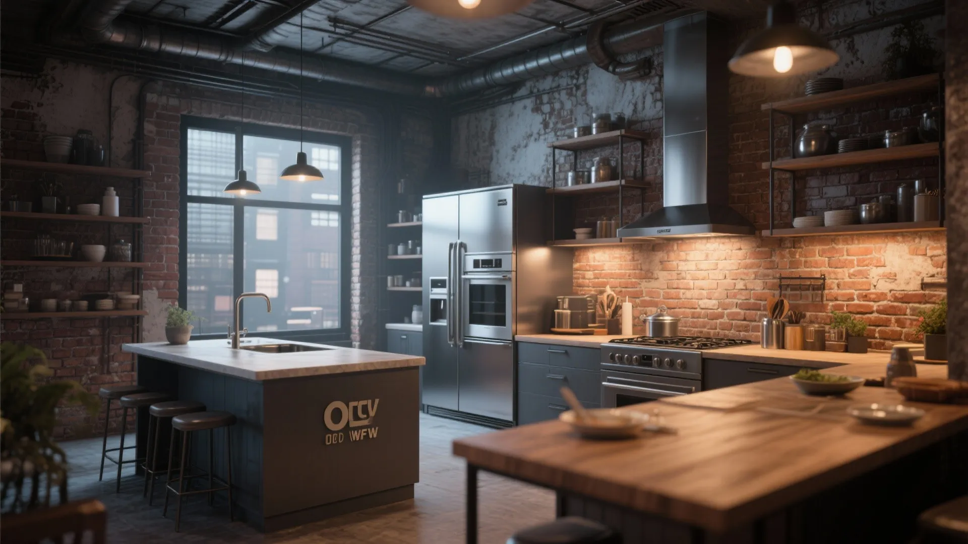 4. Exposed Urban Loft Style