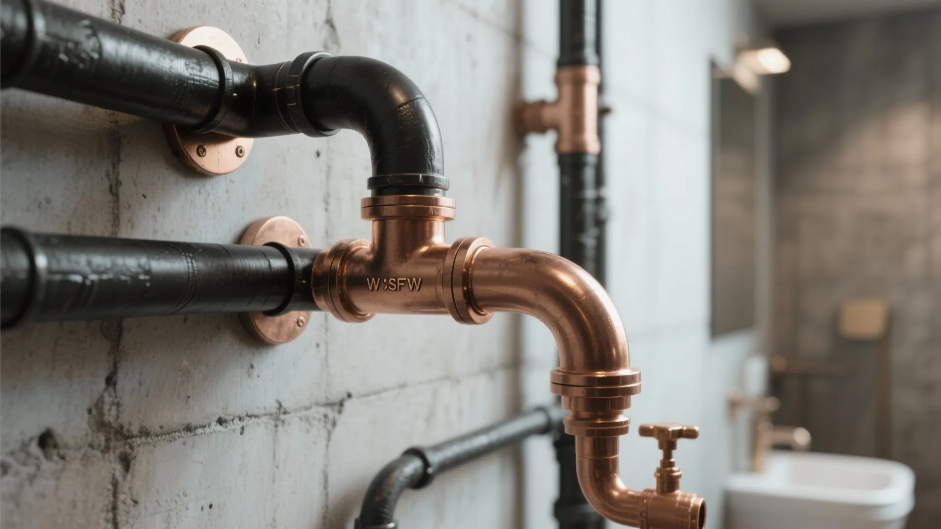 Tip 1: Exposed Plumbing as a Statement