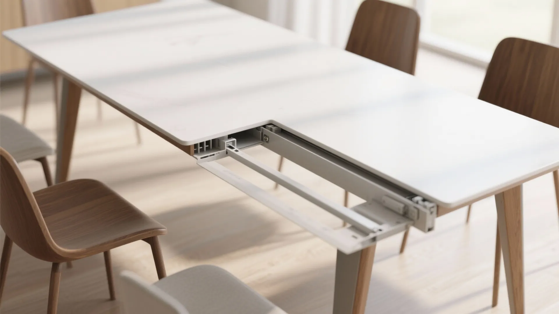 4. Extendable trestle tables for occasional guests