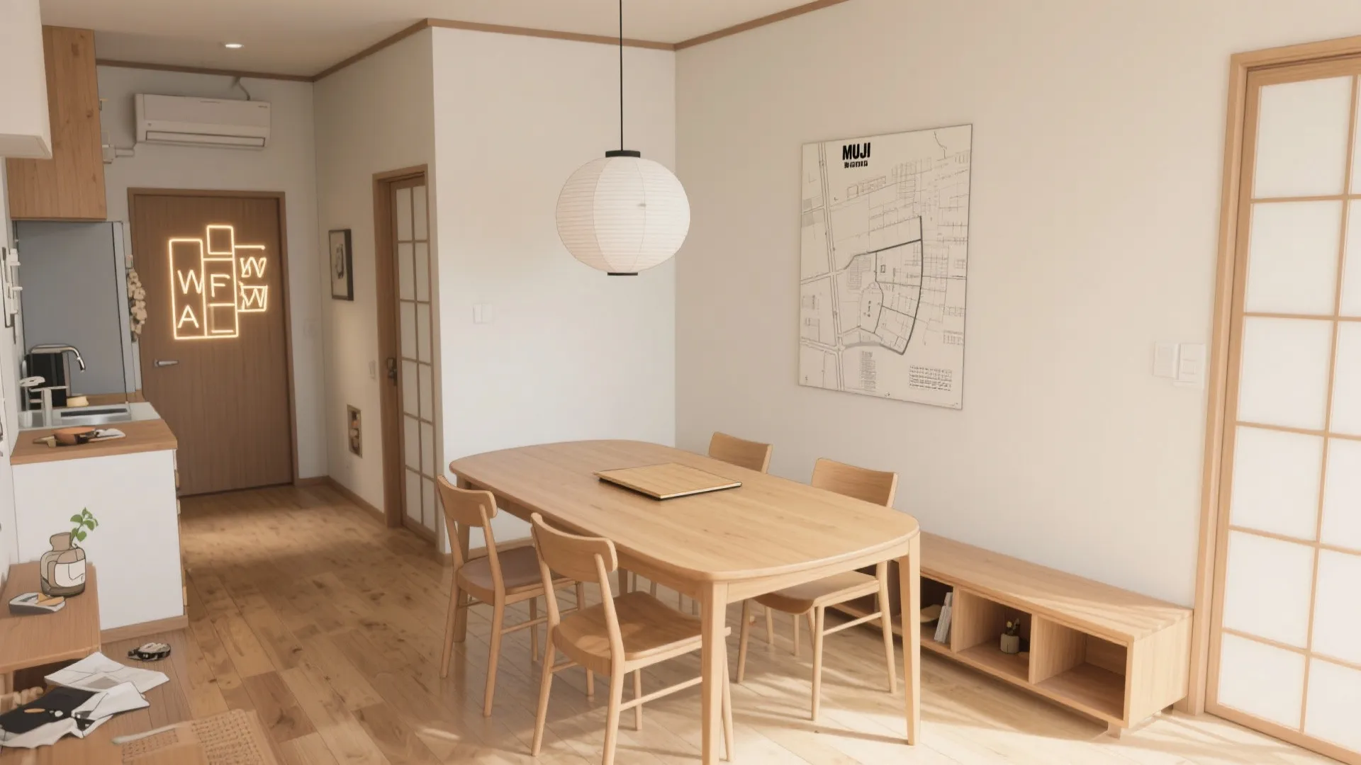 Tips 4: ダイニングは“2＋来客1”を前提に可変レイアウト（東京・大阪の現実サイズ）