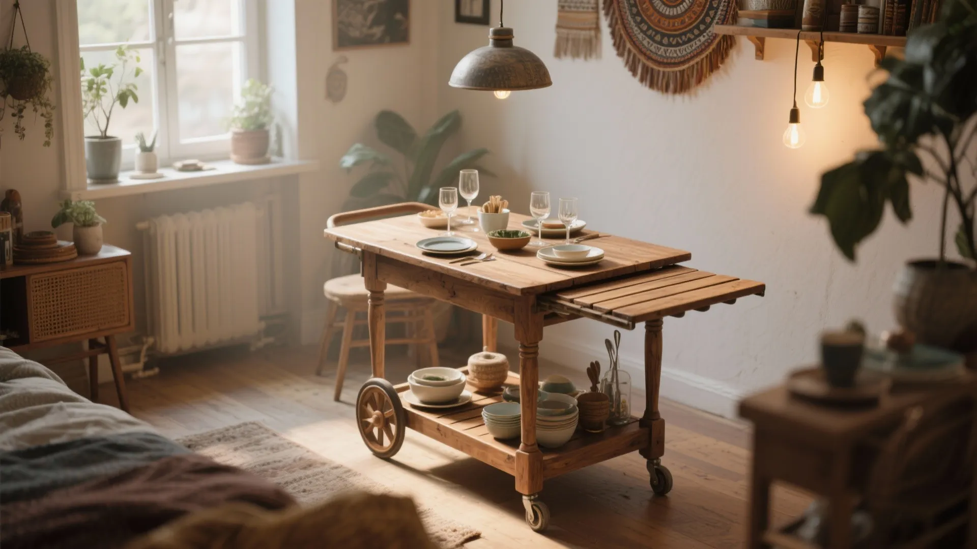 7. Extendable Dining Cart