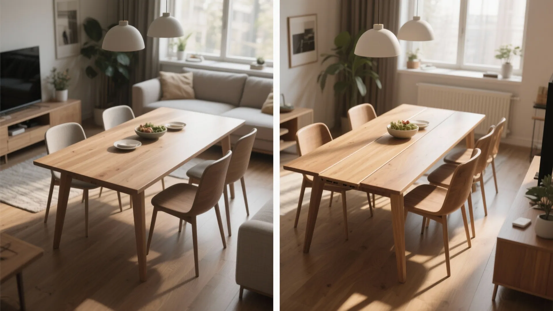 2. Extendable dining tables