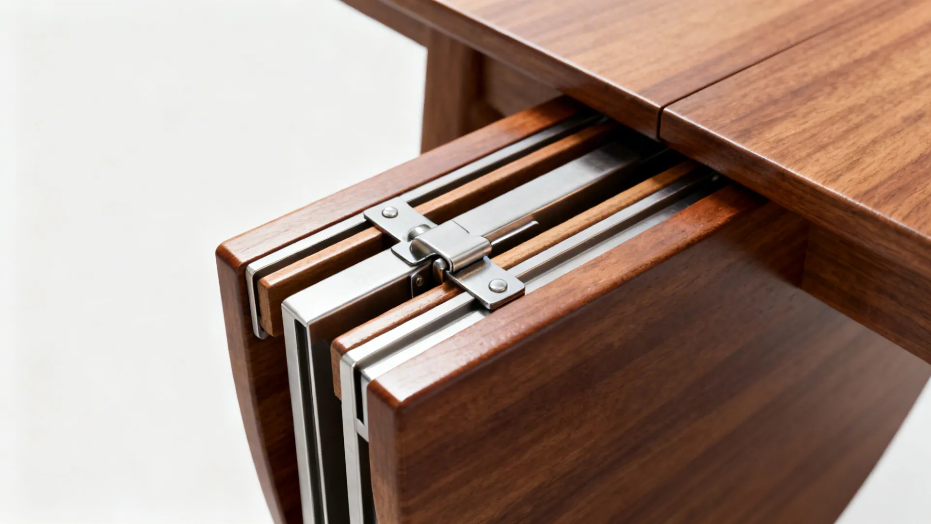 3) Extendable tables with leaf or butterfly mechanisms