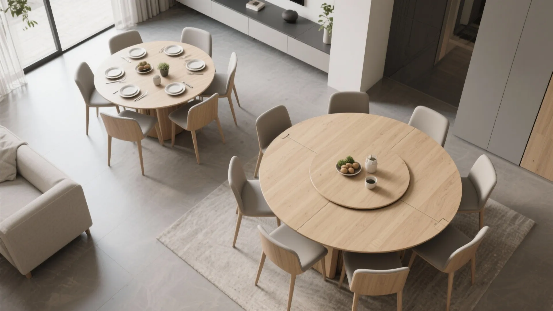 6. Extendable Round to Oval