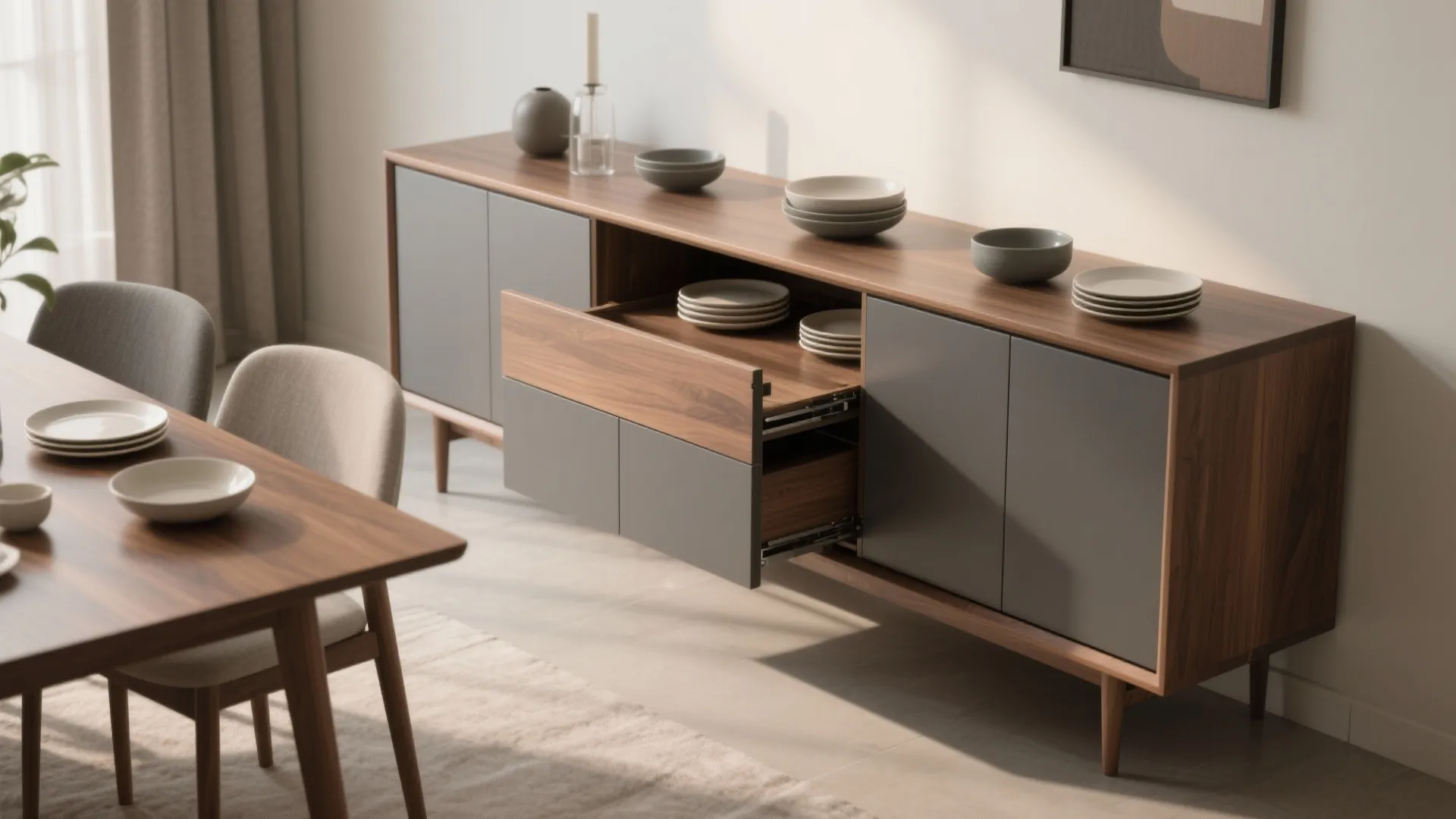 3. Extendable Sideboard