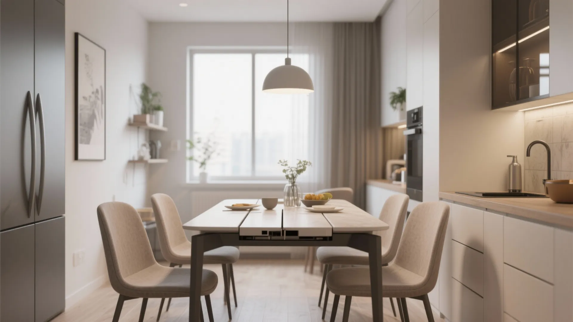 7. Use Extendable Dining Tables