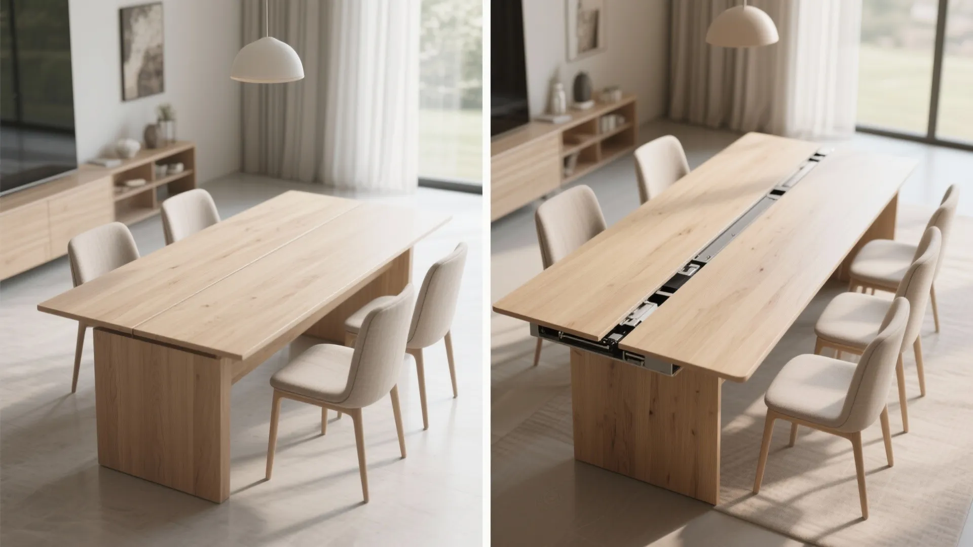 3. Extendable rectangular tables