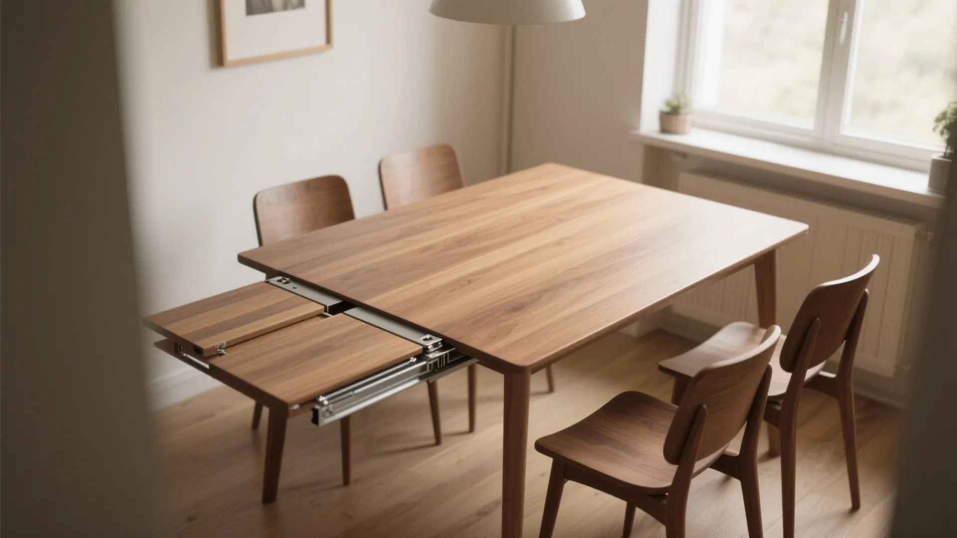 1. Choose an extendable or drop-leaf table