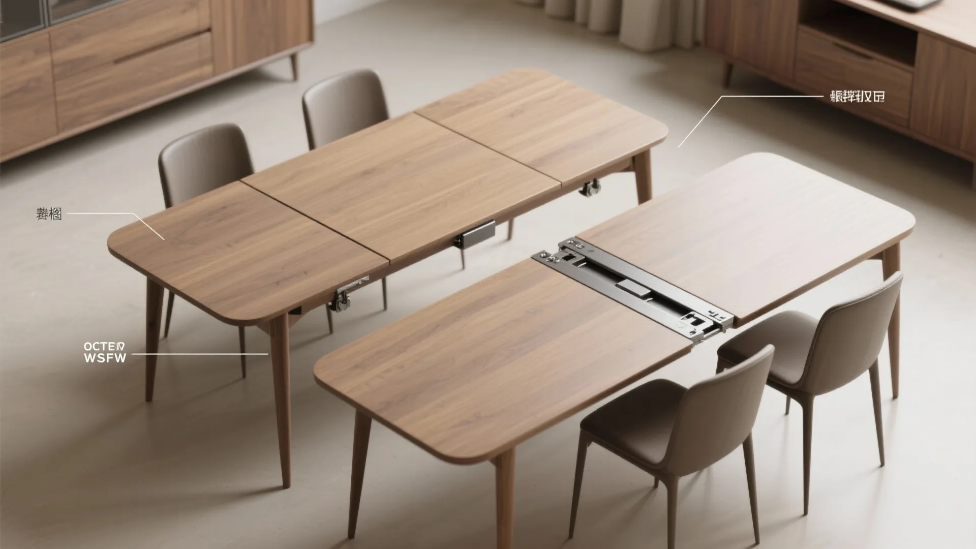 2. Use an extendable or drop-leaf table