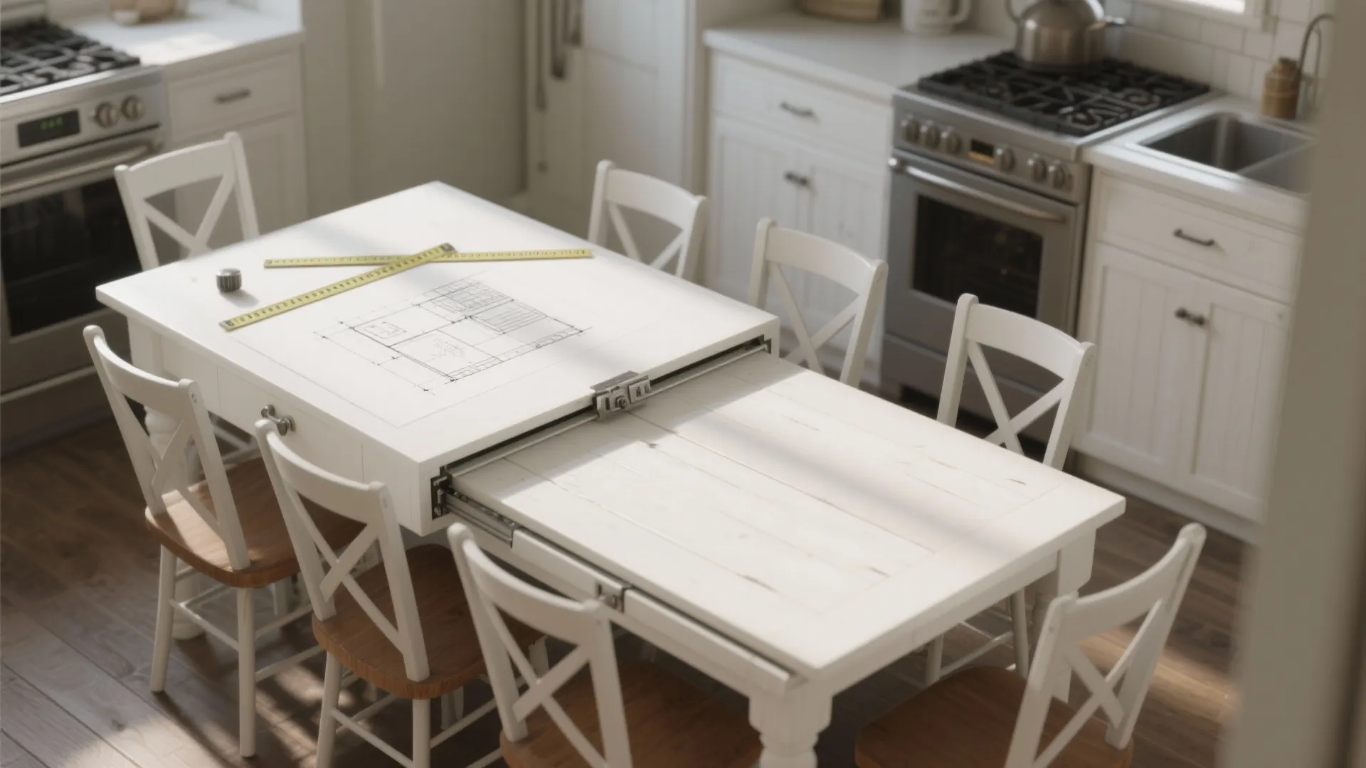 1. The Extendable Farmhouse Table