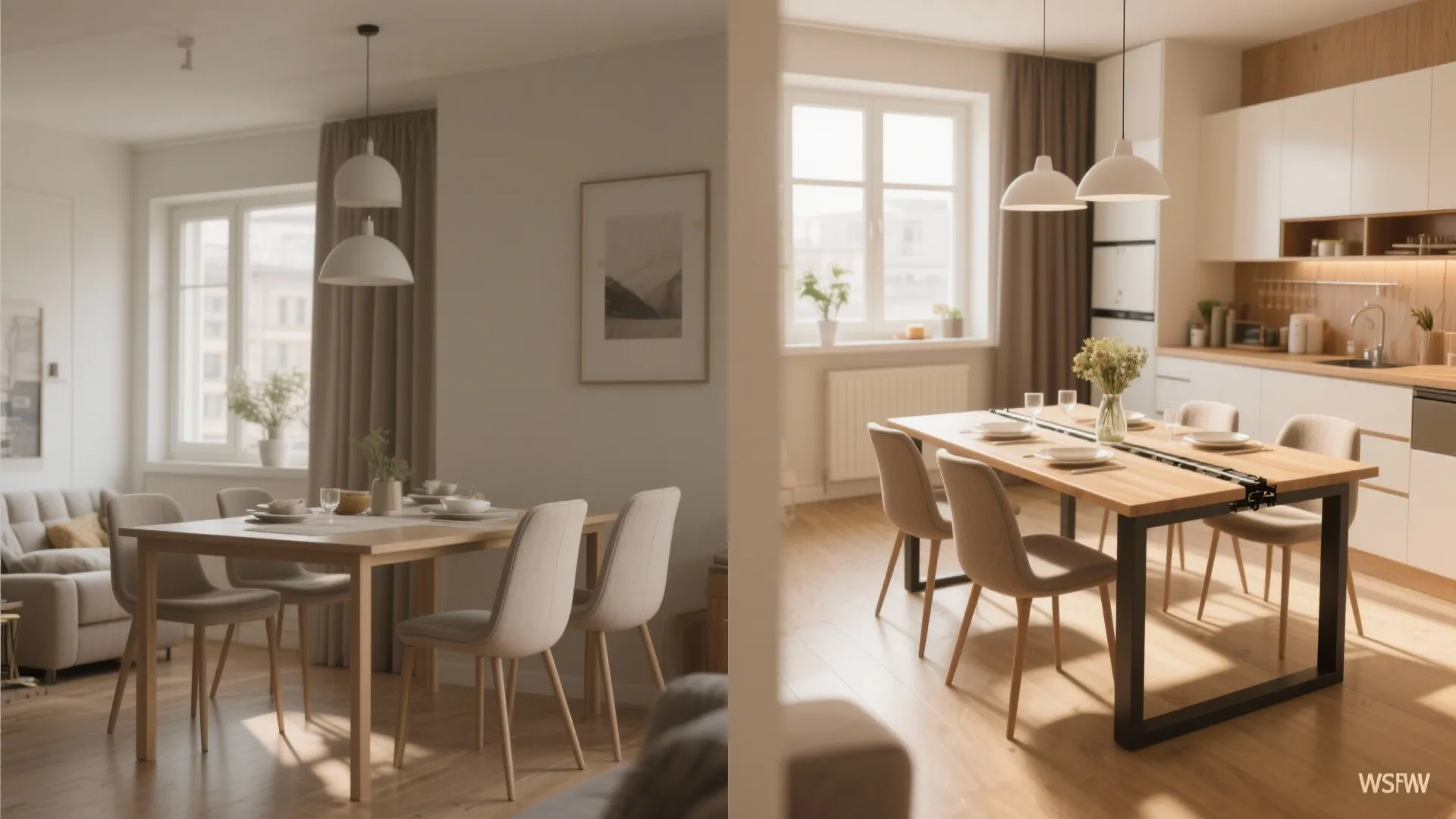 Idea 5: Extendable Dining Table