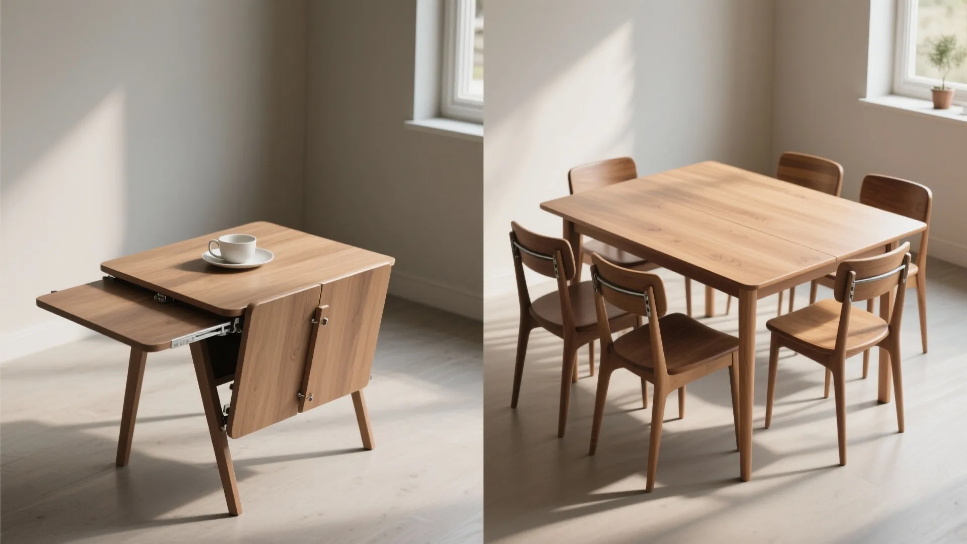 1. Pick an extendable or drop-leaf table