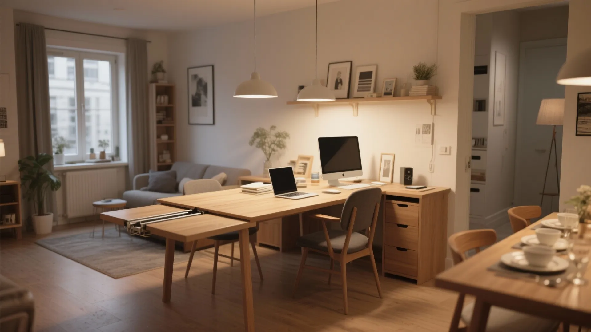 8. Extendable Dining Table as Desk